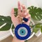 Wrapables Crystal Bling Key Chain Keyring Car Purse Handbag Pendant Charm, Blue Evil Eye